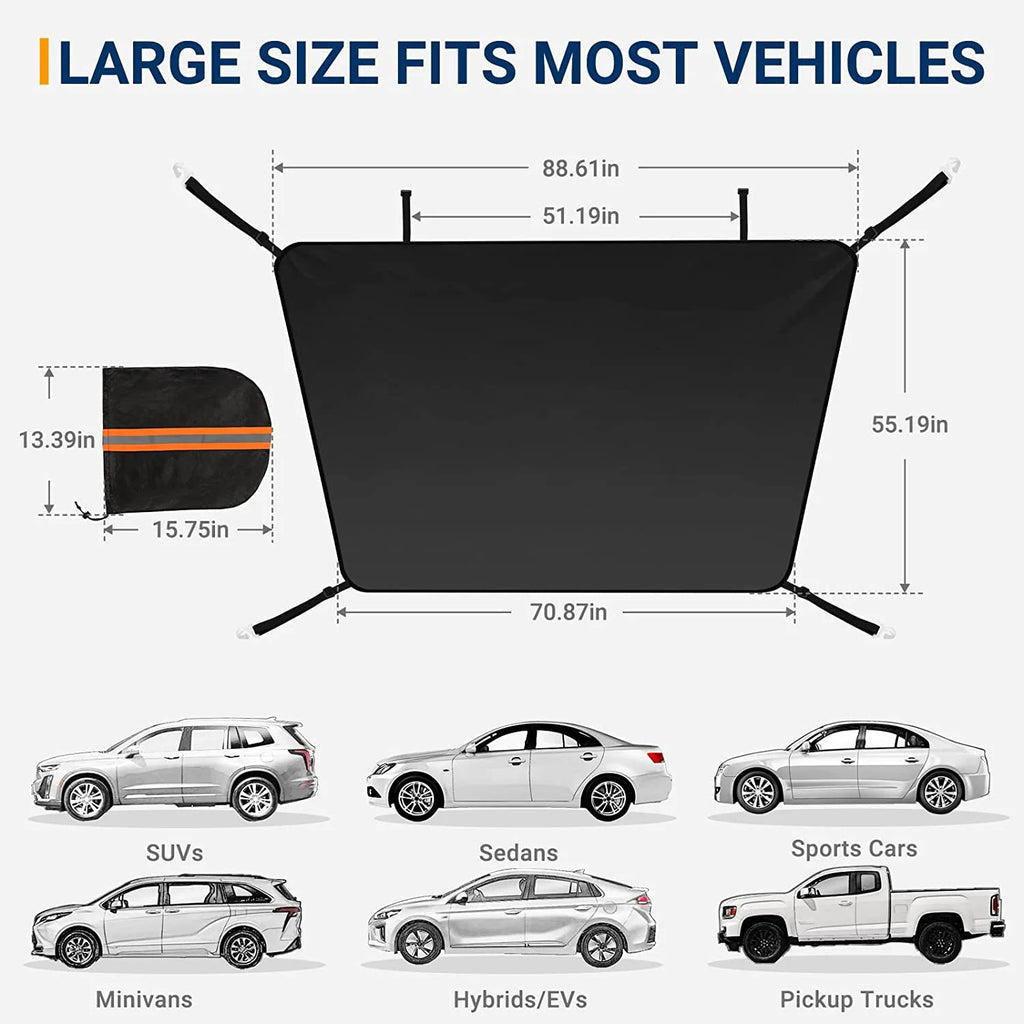 Car Windshield Snow & Ice Cover – All-Weather Protection (One Size)