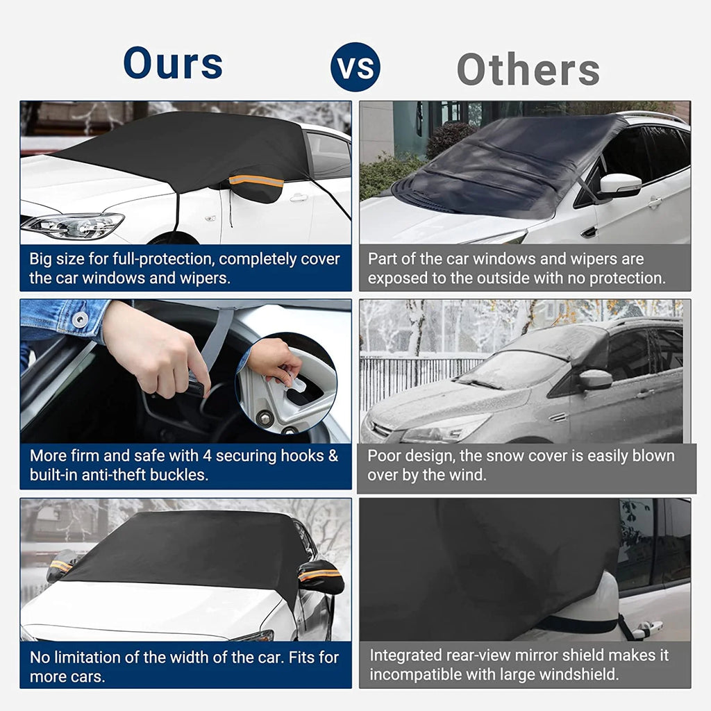 Car Windshield Snow & Ice Cover – All-Weather Protection (One Size)