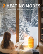 Electric Heater, Small Portable Heaters for Indoor Use, Mini Space Heater for Office Patio Garage Home Use, Desk Ceramic Heaters with Overheat & Tip-Over Protection