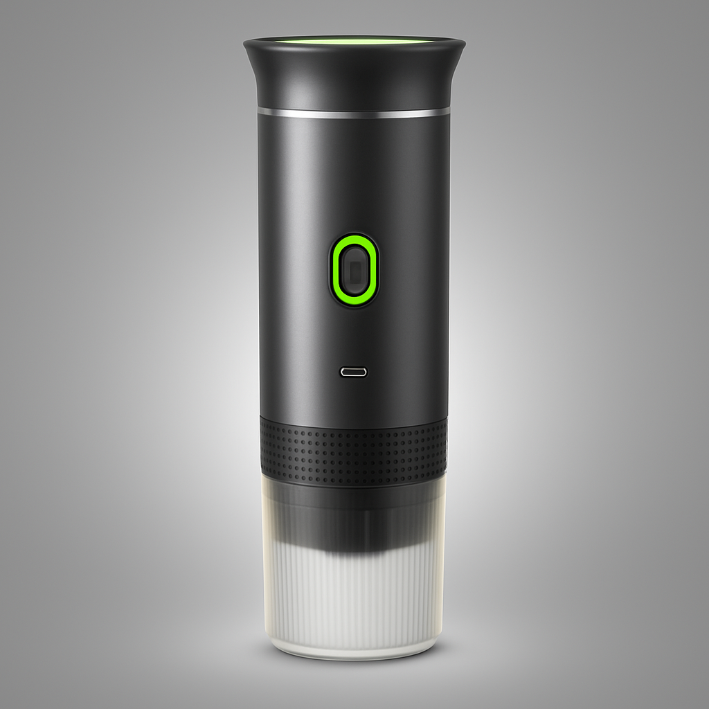 Portable Espresso Machine for Travel, 3-In-1 Mini Coffee Maker with USB-C, Compatible with NS/DG Capsules/Ground Coffee, 20 Bar, Ideal for Camping, Car, Office & Gifts, Gray