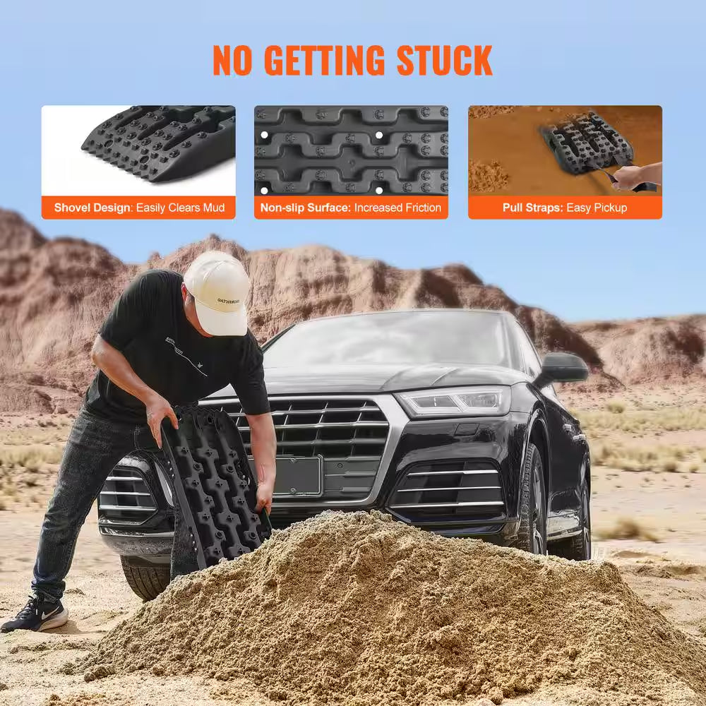 10 Ton Traction Boards – Heavy-Duty Recovery Tracks for Cars, SUVs, Pickups & Off-Road Vehicles (Pair)