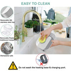 Electric Lunch Box for Car and Home,Portable Food Warmer, Reusable Lunch Bag, with Spoon Fork, 1.5L Large Capacity