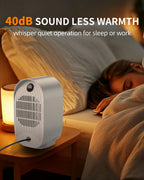 Electric Heater, Small Portable Heaters for Indoor Use, Mini Space Heater for Office Patio Garage Home Use, Desk Ceramic Heaters with Overheat & Tip-Over Protection