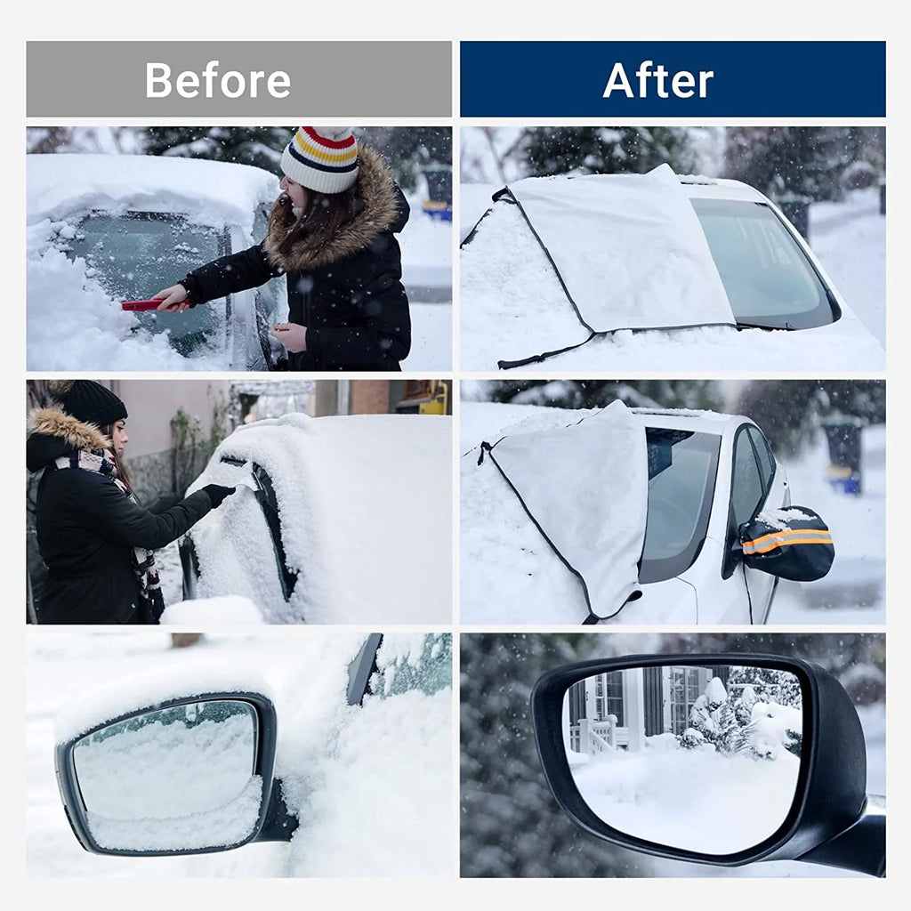 Car Windshield Snow & Ice Cover – All-Weather Protection (One Size)