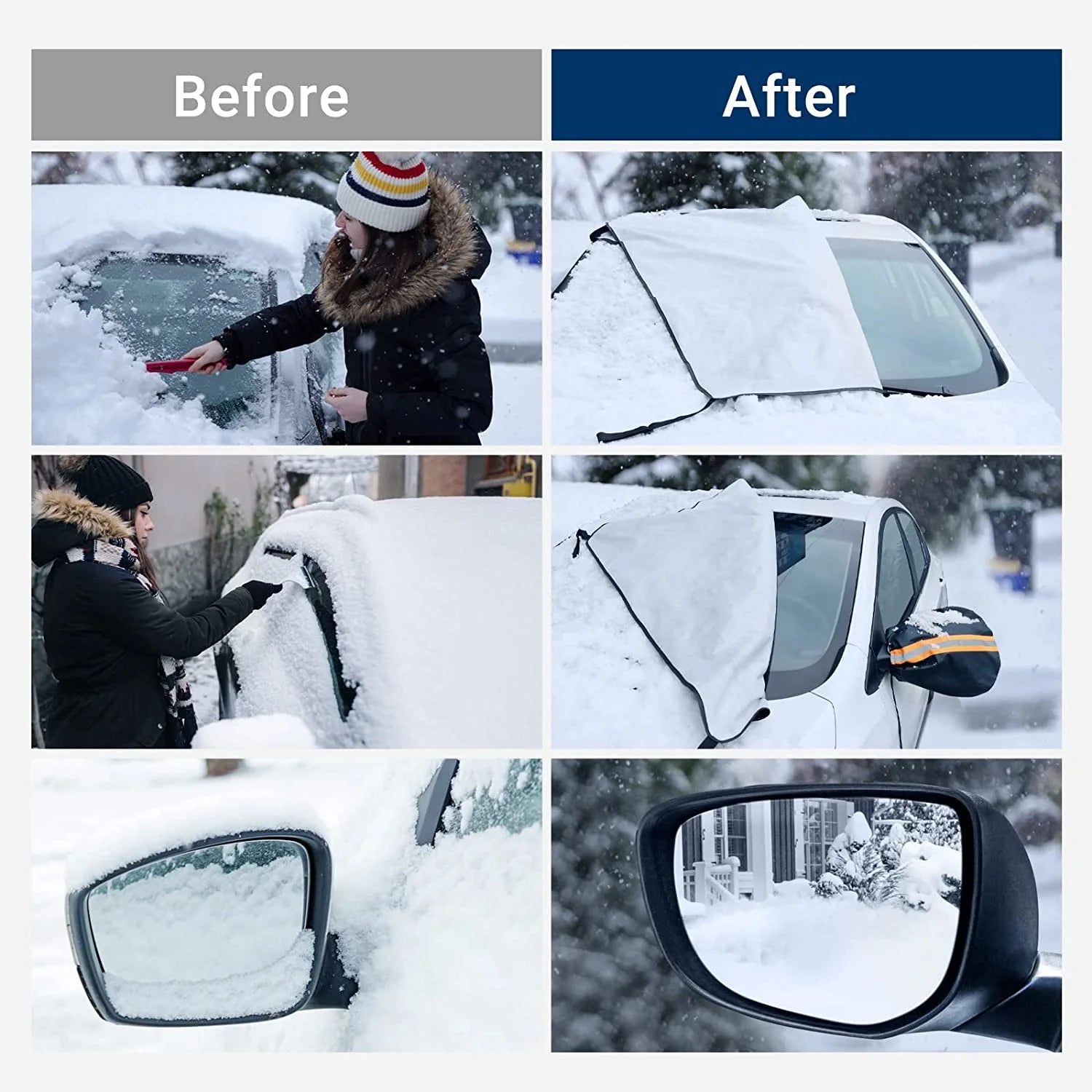 Car Windshield Snow & Ice Cover – All-Weather Protection (One Size)